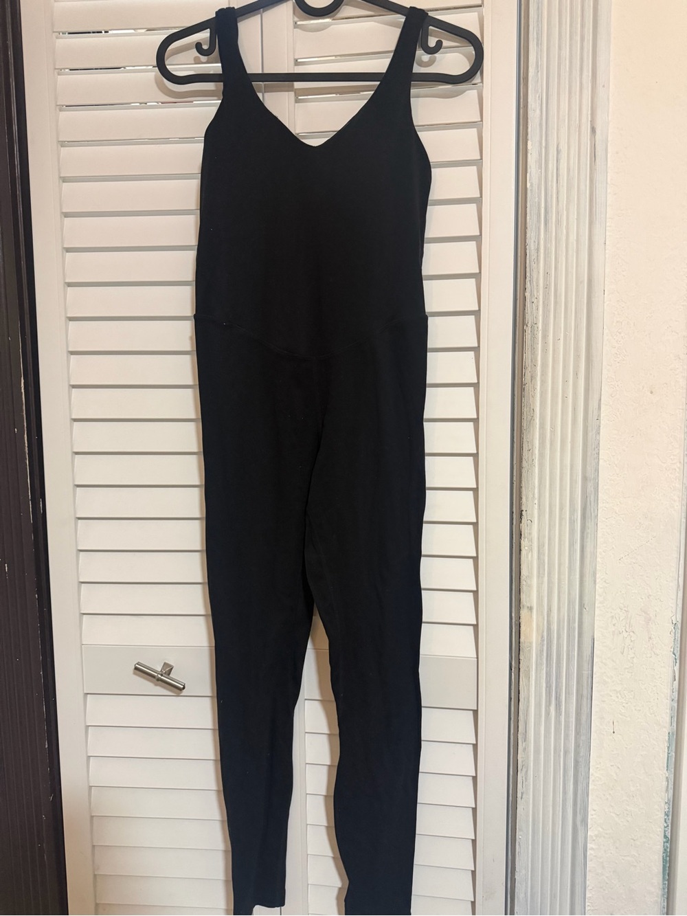lululemon athletica Black Sleeveless V-Neck Jumpsuit Leggings